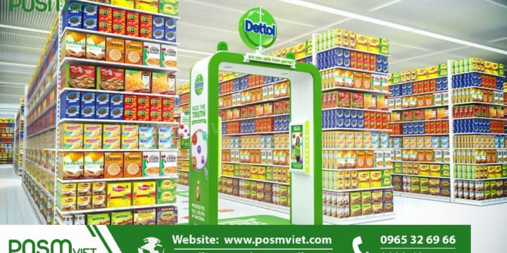 Dịch vụ chuyên sản xuất Posm, quầy kệ giá rẻ tại Quảng Bình